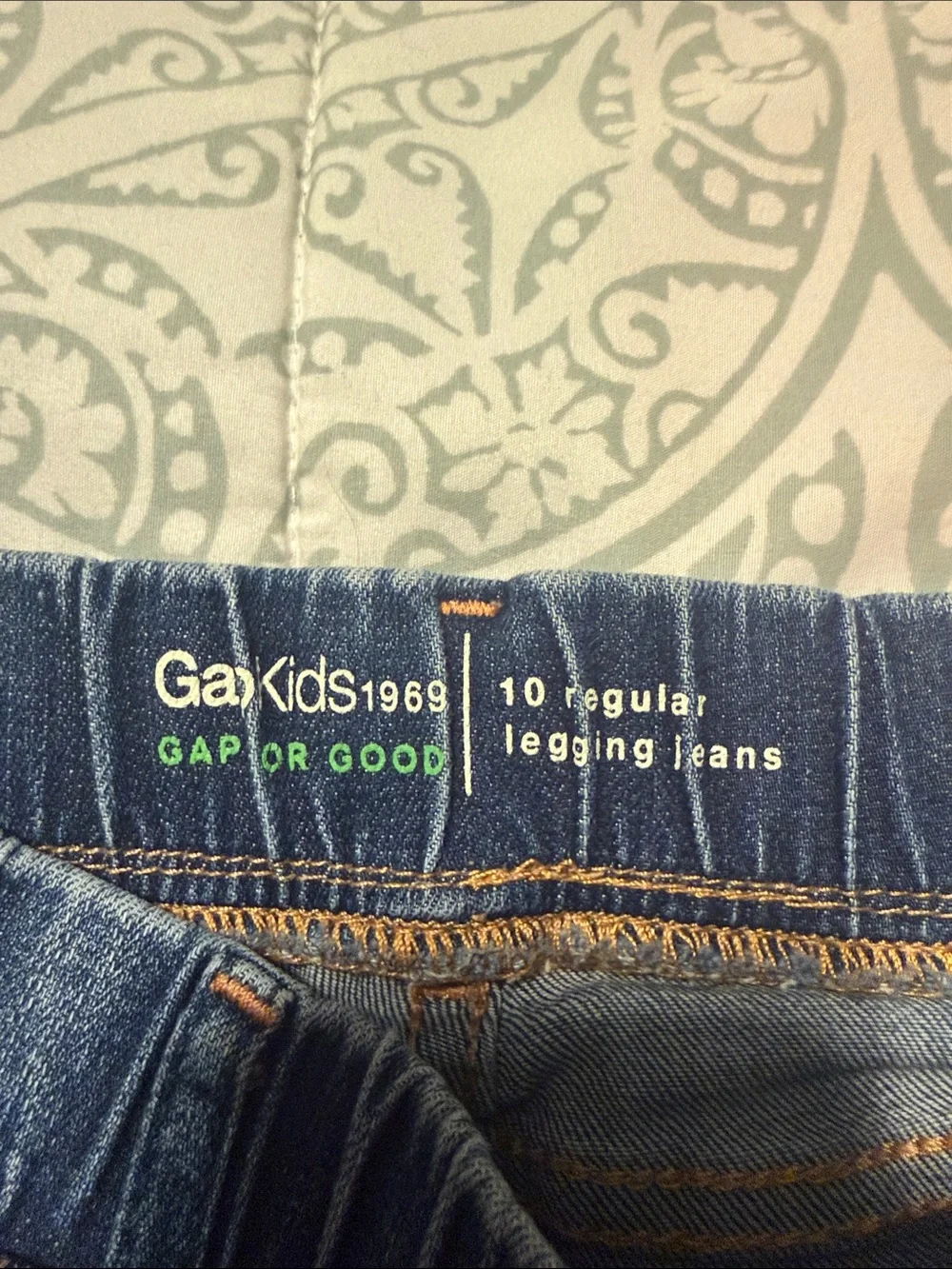 GAP Kids Dark Blue Stretch Jeans with Elastic Waist